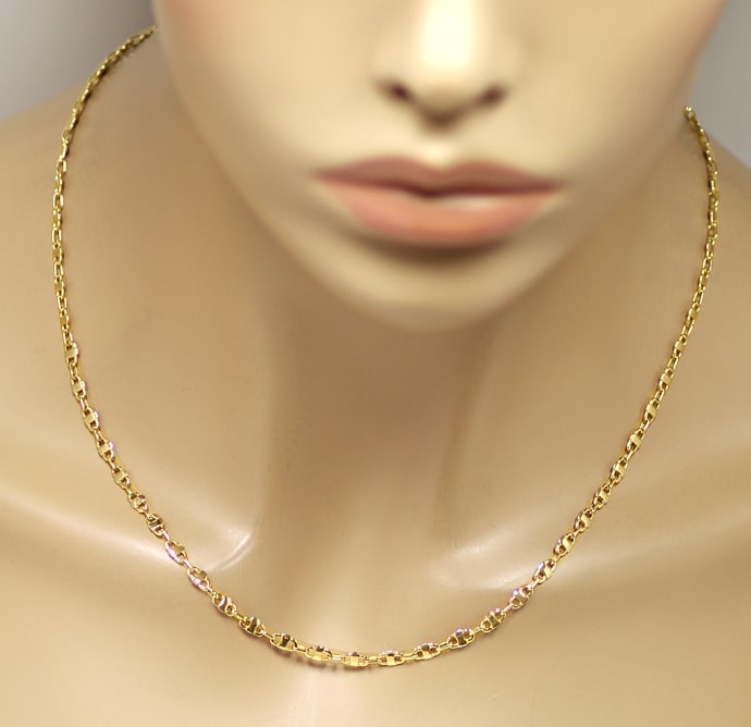 Foto 4 - Damen Halskette Steganker Variation, 42cm in 585er Gold, K3268