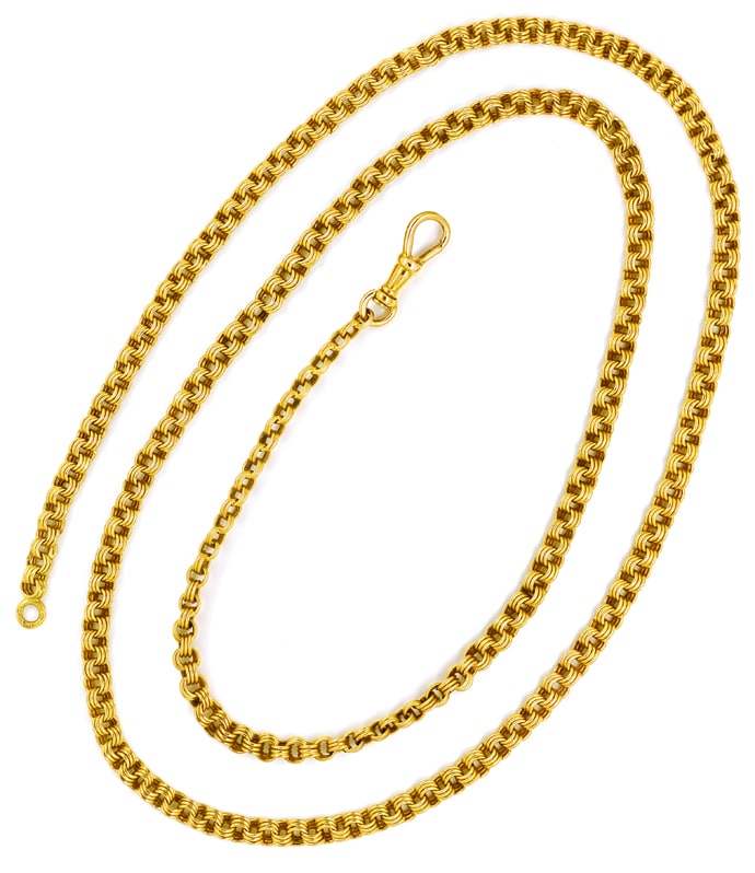 Foto 3 - Antike Goldkette 72cm lang in 14K Gelbgold, K3296