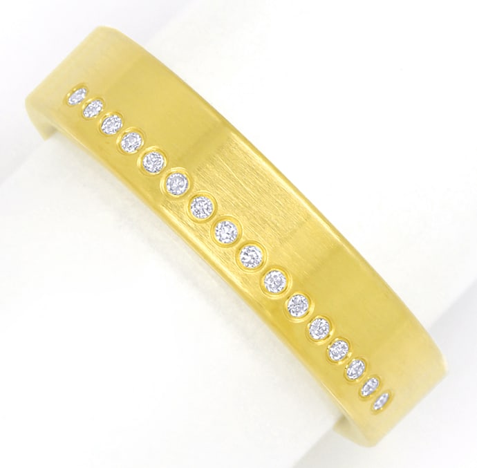Foto 2 - Modischer Diamantring 16 lupenreine Brillanten 18K Gold , S2343